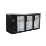 IKON IBB73-3G-24 - Back Bar Cooler, three-section, 17.26 cu. ft., 73-1/10